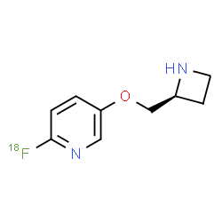 ChemSpider 2D Image | 5-[(2S)-2-Azetidinylmethoxy]-2-(~18~F)fluoropyridine | C9H1118FN2O