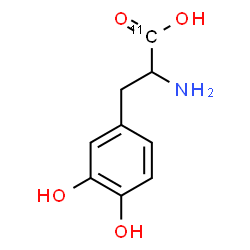 ChemSpider 2D Image | 3-Hydroxy(~11~C)tyrosine | C811CH11NO4