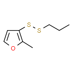 ChemSpider 2D Image | 2-Methyl-3-furyl propyl disulfide | C8H12OS2