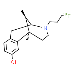 ChemSpider 2D Image | (1R,13R)-10-[3-(~18~F)Fluoropropyl]-1,13-dimethyl-10-azatricyclo[7.3.1.0~2,7~]trideca-2,4,6-trien-4-ol | C17H2418FNO