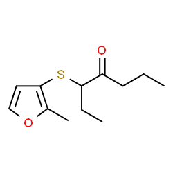 ChemSpider 2D Image | 3-(2-Methyl-3-furylthio)-4-heptanone | C12H18O2S