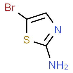 ChemSpider 2D Image | 2-Amino-5-bromothiazole | C3H3BrN2S