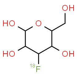 ChemSpider 2D Image | 3-Deoxy-3-(~18~F)fluorohexopyranose | C6H1118FO5