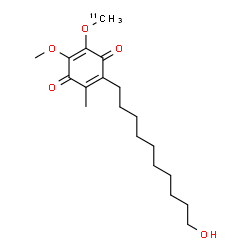 ChemSpider 2D Image | 2-(10-Hydroxydecyl)-5-methoxy-3-methyl-6-[(~11~C)methyloxy]-1,4-benzoquinone | C1811CH30O5