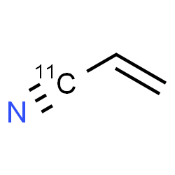 ChemSpider 2D Image | (1-~11~C)-2-Propenenitrile | C211CH3N