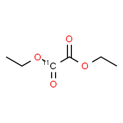 ChemSpider 2D Image | Diethyl (1-~11~C)ethanedioate | C511CH10O4