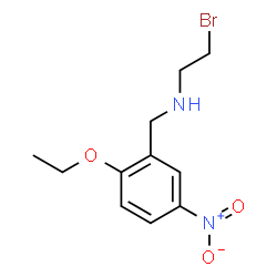 ChemSpider 2D Image | 2-Bromo-N-(2-ethoxy-5-nitrobenzyl)ethanamine | C11H15BrN2O3