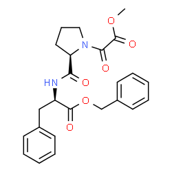 ChemSpider 2D Image | Benzyl 1-[methoxy(oxo)acetyl]-D-prolyl-D-phenylalaninate | C24H26N2O6