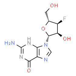 ChemSpider 2D Image | 3'-Deoxy-3'-fluoroguanosine | C10H12FN5O4