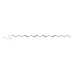 ChemSpider 2D Image | Methyl 5,8,11,14-icosatetraen-1-ylphosphonofluoridate | C21H36FO2P