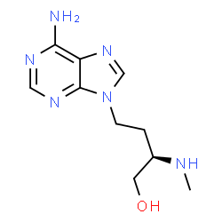 ChemSpider 2D Image | 9H-Purine-9-butanol, 6-amino-b-(methylamino)-, (R)- | C10H16N6O