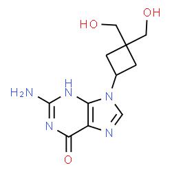 ChemSpider 2D Image | 9-(3,3-bis(Hydroxymethyl)cyclobutyl)guanine | C11H15N5O3