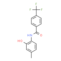 ChemSpider 2D Image | N-(2-Hydroxy-4-methylphenyl)-4-(trifluoromethyl)benzamide | C15H12F3NO2
