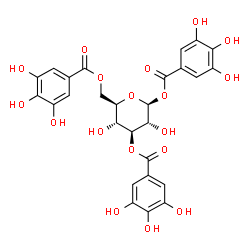 ChemSpider 2D Image | 1,3,6-Trigalloyl glucose | C27H24O18