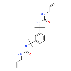 ChemSpider 2D Image | 1,1'-(1,3-Phenylenedi-2,2-propanediyl)bis(3-allylurea) | C20H30N4O2