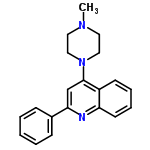 InChI=1/C20H21N3/c1-22-11-13-23(14-12-22)20-15-19(16-7-3-2-4-8-16)21-18-10-6-5-9-17(18)20/h2-10,15H,11-14H2,1H3