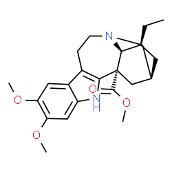 ChemSpider 2D Image | Methyl (2alpha)-12,13-dimethoxyibogamine-18-carboxylate | C23H30N2O4