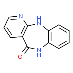 ChemSpider 2D Image | 6,11-Dihydro-5H-pyrido(2,3-b)(1,5)benzodiazepin-5-one | C12H9N3O