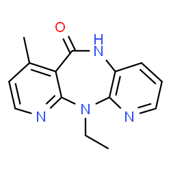 ChemSpider 2D Image | 11-Ethyl-7-methyl-5,11-dihydro-6H-dipyrido[3,2-b:2',3'-e][1,4]diazepin-6-one | C14H14N4O