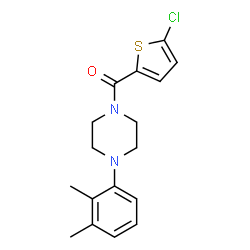 ChemSpider 2D Image | (5-Chloro-2-thienyl)[4-(2,3-dimethylphenyl)-1-piperazinyl]methanone | C17H19ClN2OS