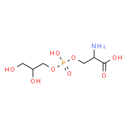ChemSpider 2D Image | O-[(2,3-Dihydroxypropoxy)(hydroxy)phosphoryl]serine | C6H14NO8P