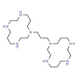 ChemSpider 2D Image | 1,1'-propane-1,3-diylbis(1,4,8,11-tetraazacyclotetradecane) | C23H52N8
