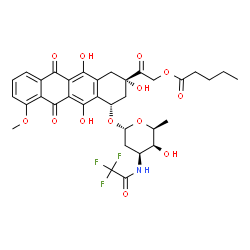 ChemSpider 2D Image | Valrubicin | C34H36F3NO13
