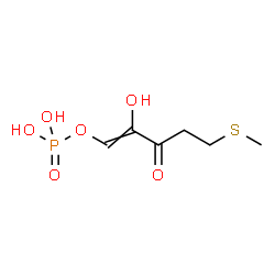ChemSpider 2D Image | 2-hydroxy-5-(methylsulfanyl)-3-oxopent-1-enyl phosphate | C6H11O6PS