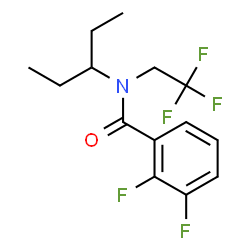 ChemSpider 2D Image | 2,3-Difluoro-N-(3-pentanyl)-N-(2,2,2-trifluoroethyl)benzamide | C14H16F5NO