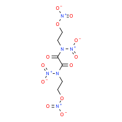 ChemSpider 2D Image | ethanediamide, N1,N2-dinitro-N1,N2-bis[2-(nitrooxy)ethyl]- | C6H8N6O12