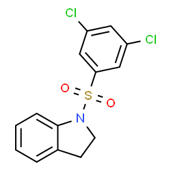 ChemSpider 2D Image | 1-[(3,5-Dichlorophenyl)sulfonyl]indoline | C14H11Cl2NO2S