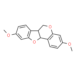 ChemSpider 2D Image | 3,9-Dimethoxy-6a,11a-dihydro-6H-[1]benzofuro[3,2-c]chromene | C17H16O4
