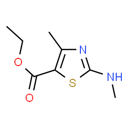 ChemSpider 2D Image | Ethyl 4-methyl-2-(methylamino)-1,3-thiazole-5-carboxylate | C8H12N2O2S