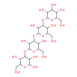 ChemSpider 2D Image | Hexopyranosyl-(1->3)hexopyranosyl-(1->3)hexopyranosyl-(1->3)hexopyranose | C24H42O21
