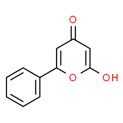 ChemSpider 2D Image | 2-Hydroxy-6-phenyl-4H-pyran-4-one | C11H8O3