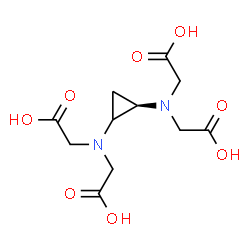 ChemSpider 2D Image | 2,2',2'',2'''-[(1R)-1,2-Cyclopropanediyldinitrilo]tetraacetic acid | C11H16N2O8