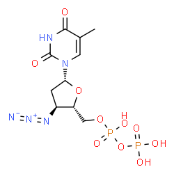 ChemSpider 2D Image | ZIDOVUDINE DIPHOSPHATE | C10H15N5O10P2