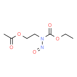 ChemSpider 2D Image | 2-[(Ethoxycarbonyl)(nitroso)amino]ethyl acetate | C7H12N2O5