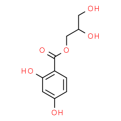 ChemSpider 2D Image | 2,3-Dihydroxypropyl 2,4-dihydroxybenzoate | C10H12O6