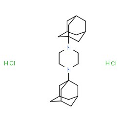 ChemSpider 2D Image | 1,4-Di(adamantan-1-yl)piperazine dihydrochloride | C24H40Cl2N2