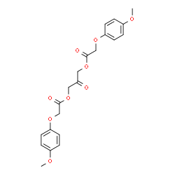 ChemSpider 2D Image | 2-Oxo-1,3-propanediyl bis[(4-methoxyphenoxy)acetate] | C21H22O9