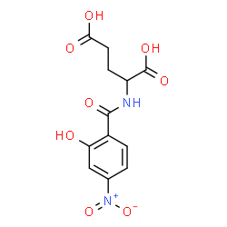 ChemSpider 2D Image | N-(2-Hydroxy-4-nitrobenzoyl)glutamic acid | C12H12N2O8