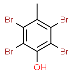 ChemSpider 2D Image | 2,3,5,6-Tetrabromo-p-cresol | C7H4Br4O