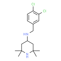 ChemSpider 2D Image | N-(3,4-Dichlorobenzyl)-2,2,6,6-tetramethyl-4-piperidinamine | C16H24Cl2N2