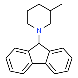 ChemSpider 2D Image | 1-(9H-Fluoren-9-yl)-3-methylpiperidine | C19H21N