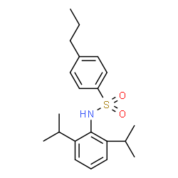 ChemSpider 2D Image | N-(2,6-Diisopropylphenyl)-4-propylbenzenesulfonamide | C21H29NO2S