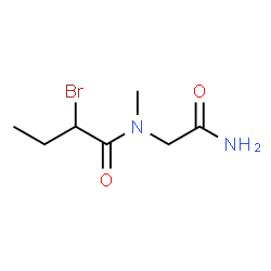 ChemSpider 2D Image | N-(2-Amino-2-oxoethyl)-2-bromo-N-methylbutanamide | C7H13BrN2O2