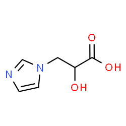 ChemSpider 2D Image | Imidazolelactic acid | C6H8N2O3