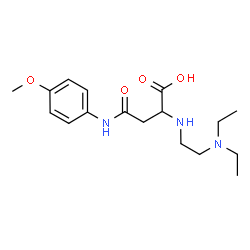 ChemSpider 2D Image | N~2~-[2-(Diethylamino)ethyl]-N-(4-methoxyphenyl)asparagine | C17H27N3O4