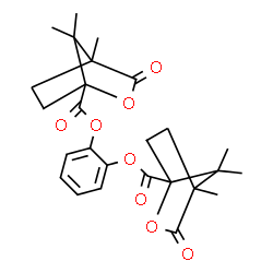 ChemSpider 2D Image | 1,2-Phenylene bis(4,7,7-trimethyl-3-oxo-2-oxabicyclo[2.2.1]heptane-1-carboxylate) | C26H30O8